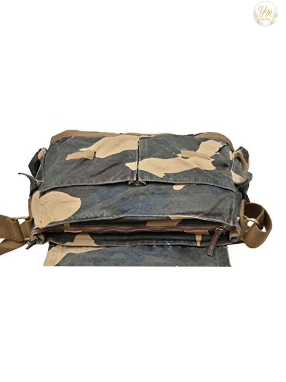 Canvas Messenger Bag Cross Body Shoulder Satchel with 15.6 Inch Laptop